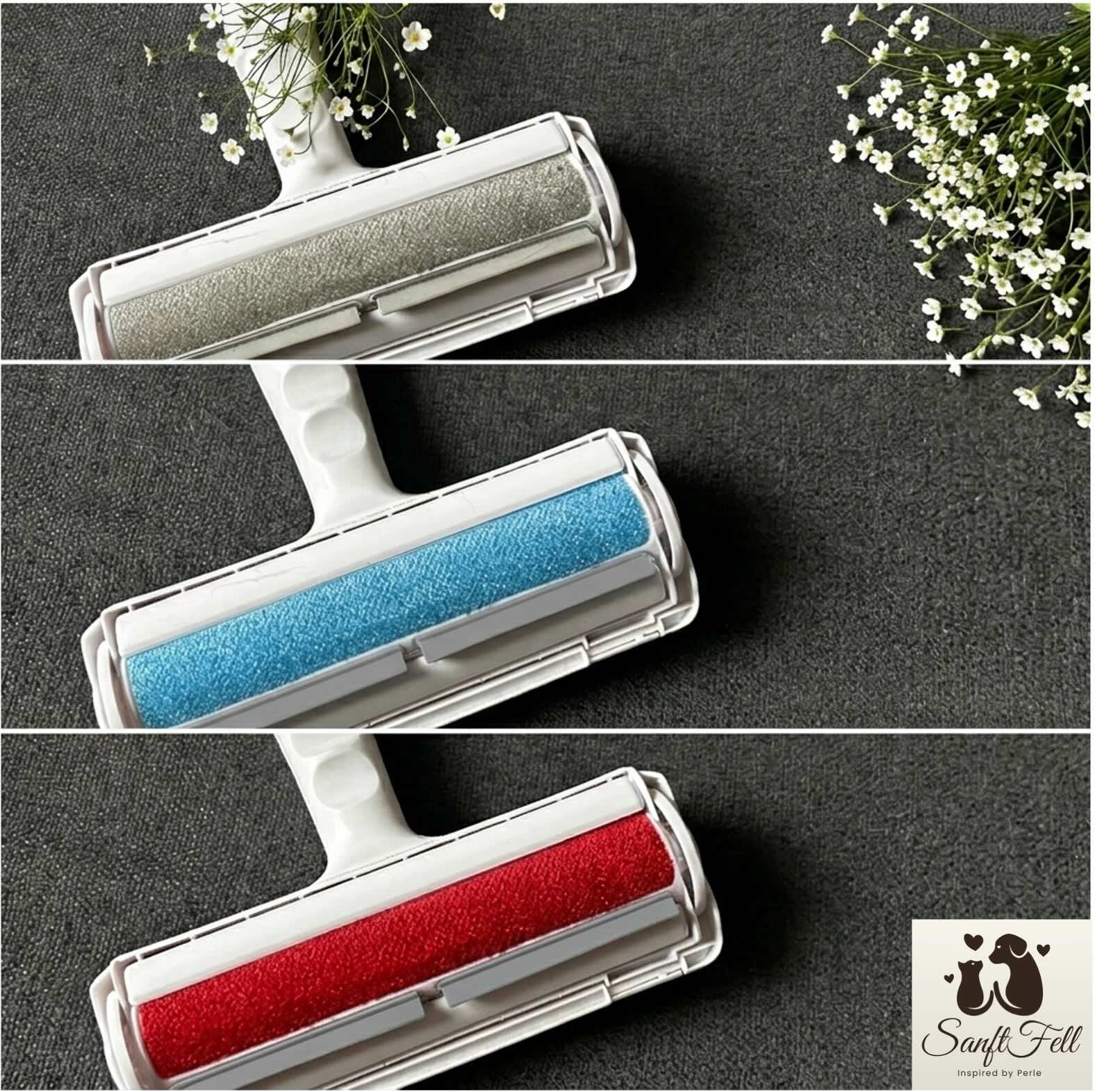 SanftFell Tierhaar-Entferner für Sofa, Teppiche & Autositze – Wiederverwendbar